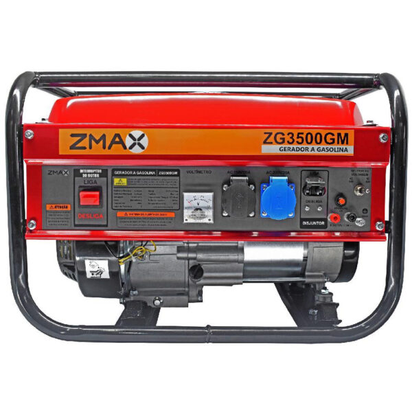 Gerador a Gasolina 3,5 KVA 4 Tempos Bivolt ZMAX