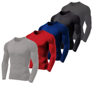 Kit 5 Camisetas Proteção UV50 Segunda Pele Praia/Piscina Várias Cores