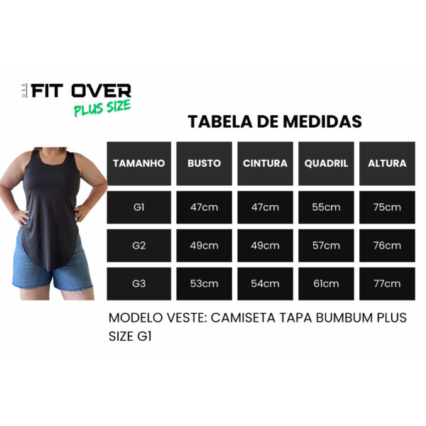 Kit 3 Camisetas PLUS SIZE Básicas Academia - Imagem 3