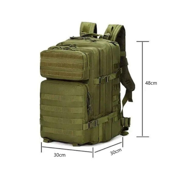 Mochila Militar Tática Impermeável + Patch Preto QUEBOM - Imagem 4