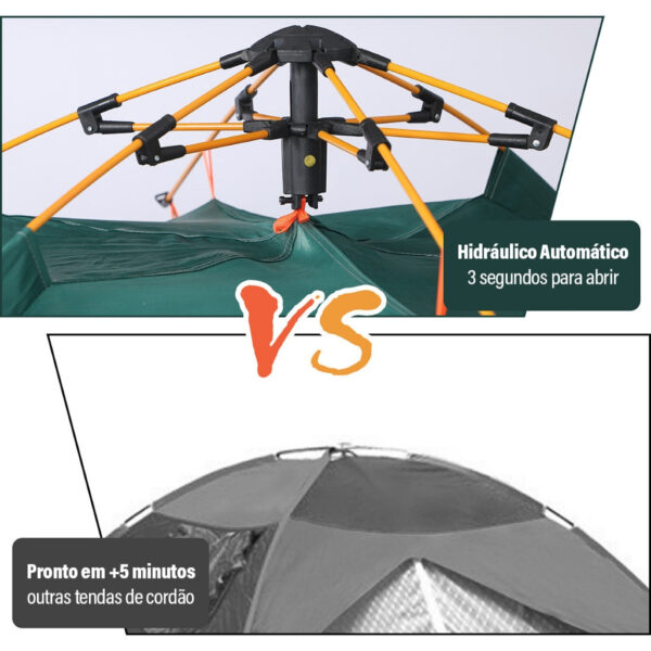 Barraca à Prova D'agua P/ Acampamento ou Praia até 3 Pessoas - Imagem 4