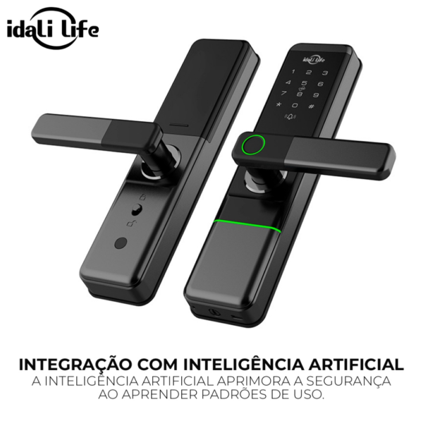 Fechadura Digital Inteligente com Impressão Digital Tag Wifi Bloqueio de Impressões Digitais IDALI LIFE - Imagem 6