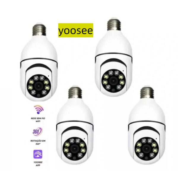 Câmera Lâmpada full HD Visão Noturna