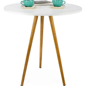 Mesa Redonda 70 Cm Tripé Bistro Cozinha Mdf